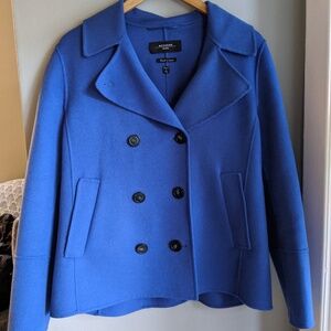 Max Mara virgin wool pea coat - so soft! Made in Italy.